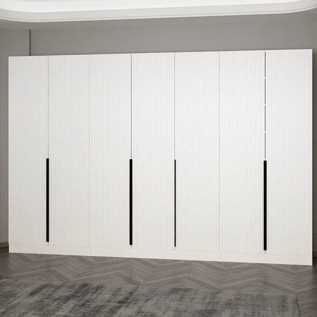 Asir Dulap din pal, cu 7 usi, Noah 8259 Alb, l315xA35xH210 cm