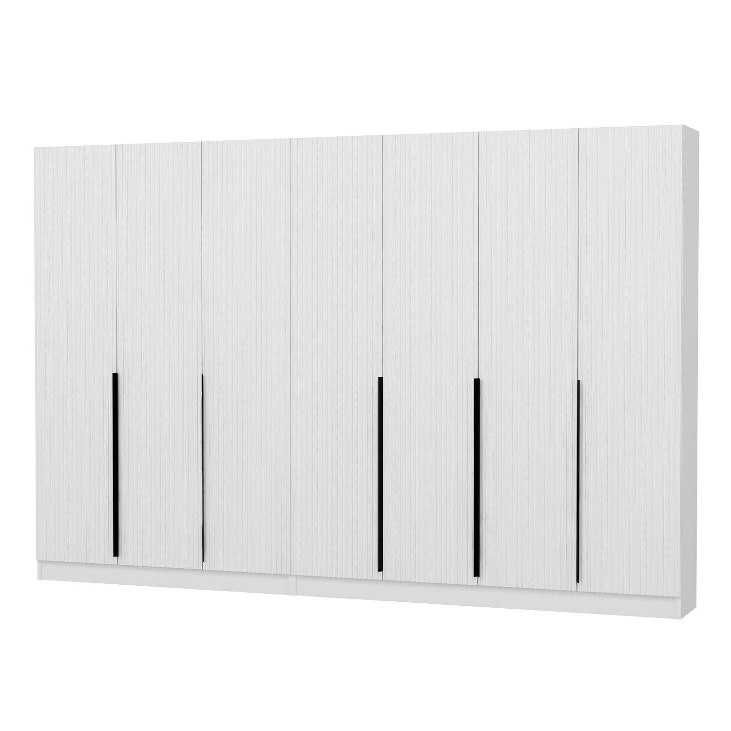 Asir Dulap din pal, cu 7 usi, Noah 8260 Alb, l315xA35xH210 cm