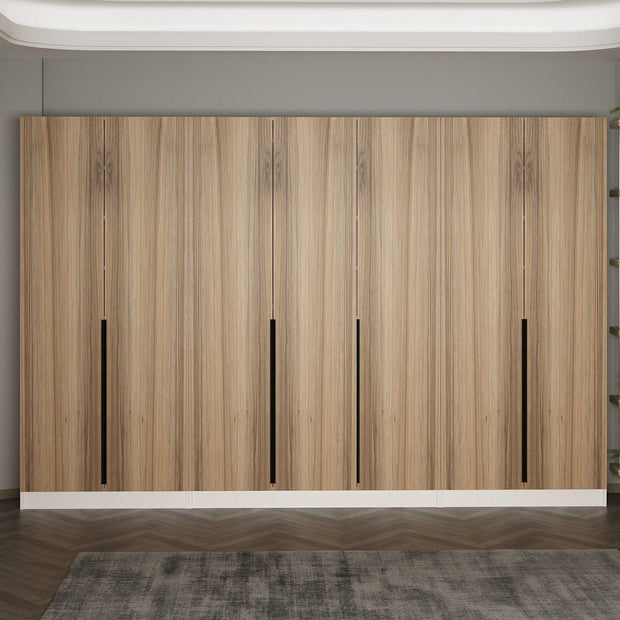 Asir Dulap din pal, cu 7 usi, Noah 8281 Nuc, l315xA35xH210 cm