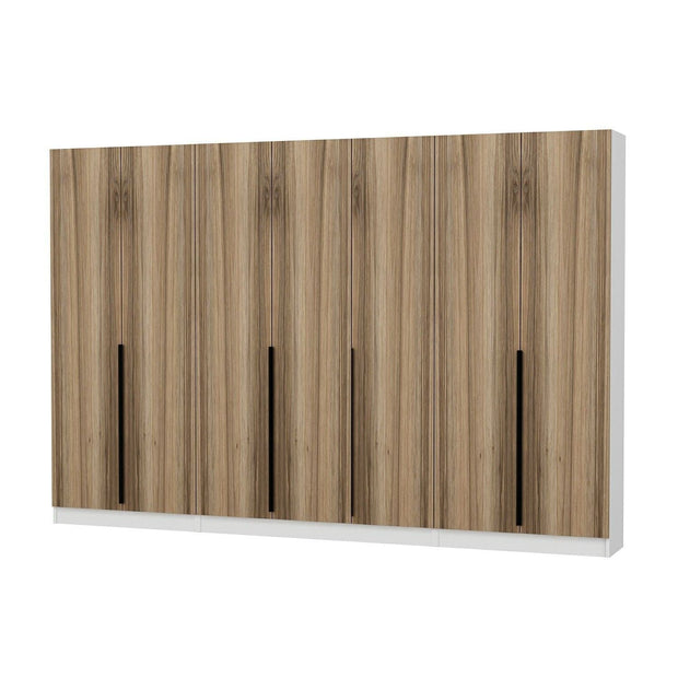 Asir Dulap din pal, cu 7 usi, Noah 8281 Nuc, l315xA35xH210 cm