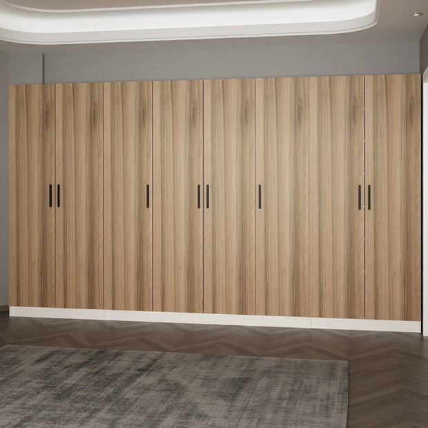 Asir Dulap din pal, cu 8 usi, Noah 8228 Nuc, l360xA35xH210 cm