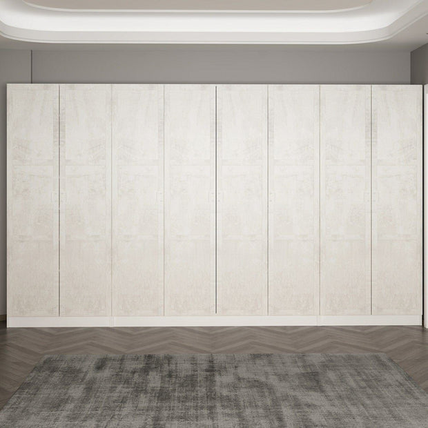 Asir Dulap din pal, cu 8 usi, Noah 8239 Alb, l360xA35xH210 cm