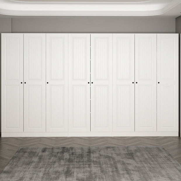 Asir Dulap din pal, cu 8 usi, Noah 8251 Alb, l360xA35xH210 cm