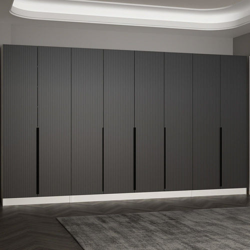 Asir Dulap din pal, cu 8 usi, Noah 8272 Antracit, l360xA35xH210 cm