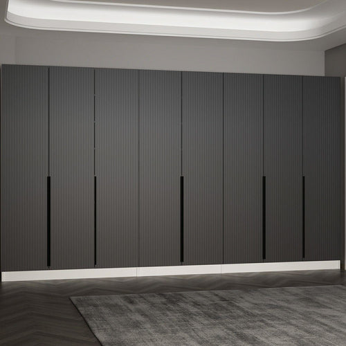 Dulap din pal, cu 8 usi, Noah 8273 Antracit, l360xA35xH210 cm