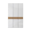 Jela Dulap din pal si MDF, cu 3 usi, Avis P3/AV Alb / Nuc Pacific, l137xA56xH224 cm