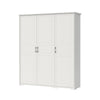 Jela Dulap din pal si MDF, cu 3 usi, Evergreen P3/EG Medium Ivoir Mat / Pin Polar, l191xA58xH224 cm
