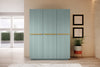 Dulap din pal si MDF, cu 3 usi, Nicole 150-3D Auriu, l150xA62xH207 cm