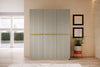 Dulap din pal si MDF, cu 3 usi, Nicole 150-3D Auriu, l150xA62xH207 cm (2)