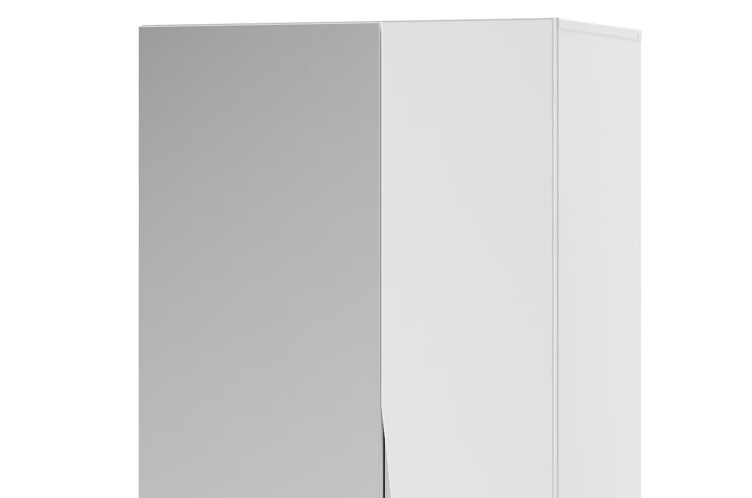 Szynaka Dulap hol din pal si MDF, cu 2 usi si oglinda, Lucca 08 Alb, l60xA38xH199 cm