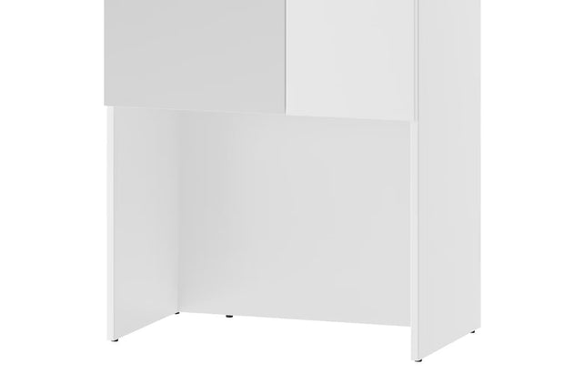 Szynaka Dulap hol din pal si MDF, cu 2 usi si oglinda, Lucca 08 Alb, l60xA38xH199 cm