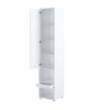 Dulap inalt cu 1 usa si 1 sertar, BC07 Alb Mat, l45xA46xH217,8 cm (1)