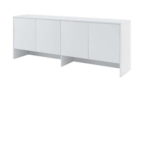 Lenart Dulap suspendat cu 4 usi, din pal, BC10 Medium Horizontal Alb Mat, l211xA46xH80 cm