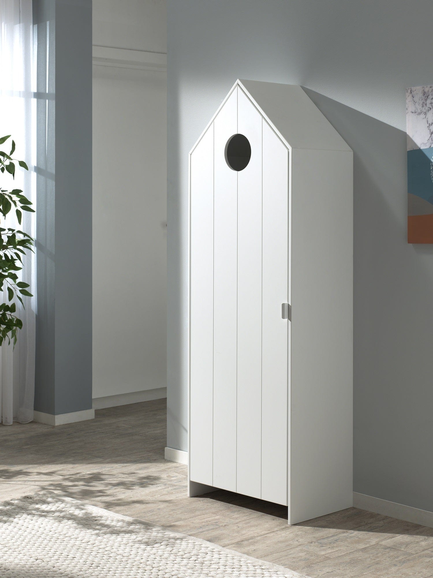 Vipack Dulap tip casuta din MDF, cu 1 usa pentru copii Casami Alb, l57,6xA37xH171,3 cm