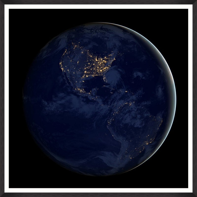 Tablou Framed Art Earth Lights By NASA
