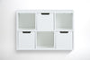 Etajera din MDF Mitra Alb, l58xA18xH39 cm