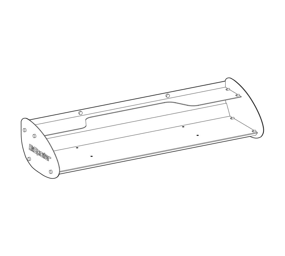 Cilek Etajera din pal si metal, pentru copii, Champion Racer Rosu / Gri, l91xA29xH21 cm