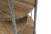 Etajera multifunctionala din lemn de brad si metal Berlin Gri / Natural, l86,5xA42,5xH110 cm (4)