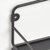 Etajera suspendata din metal Sarmin Negru, l45xA11,8xH18 cm (3)