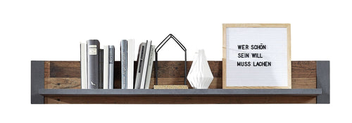 Innostyle Etajera suspendata din pal Chelsea Natural / Grafit, l133xA22xH20 cm