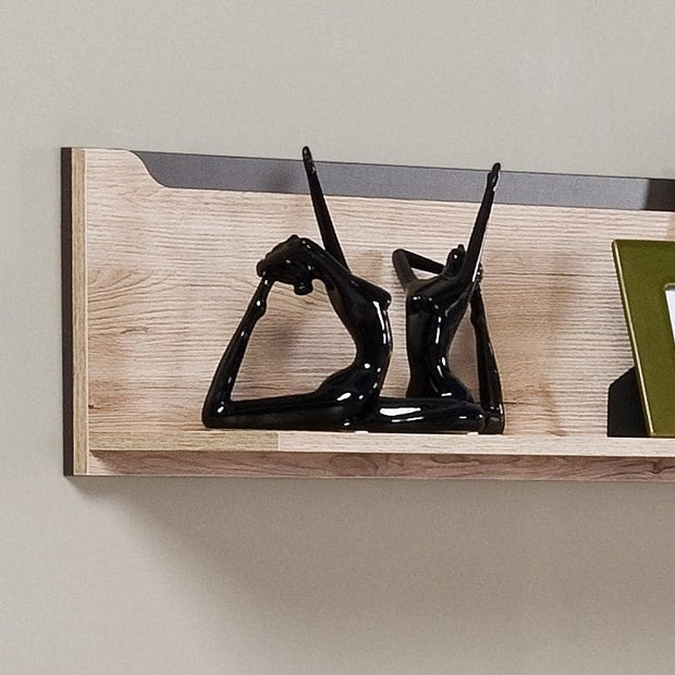 Szynaka Etajera suspendata din pal Desjo 32 Small Stejar San Remo, l118xA24xH27 cm