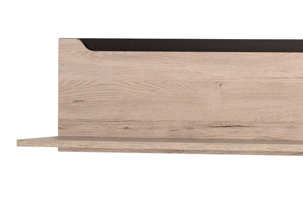 Szynaka Etajera suspendata din pal Desjo 32 Small Stejar San Remo, l118xA24xH27 cm