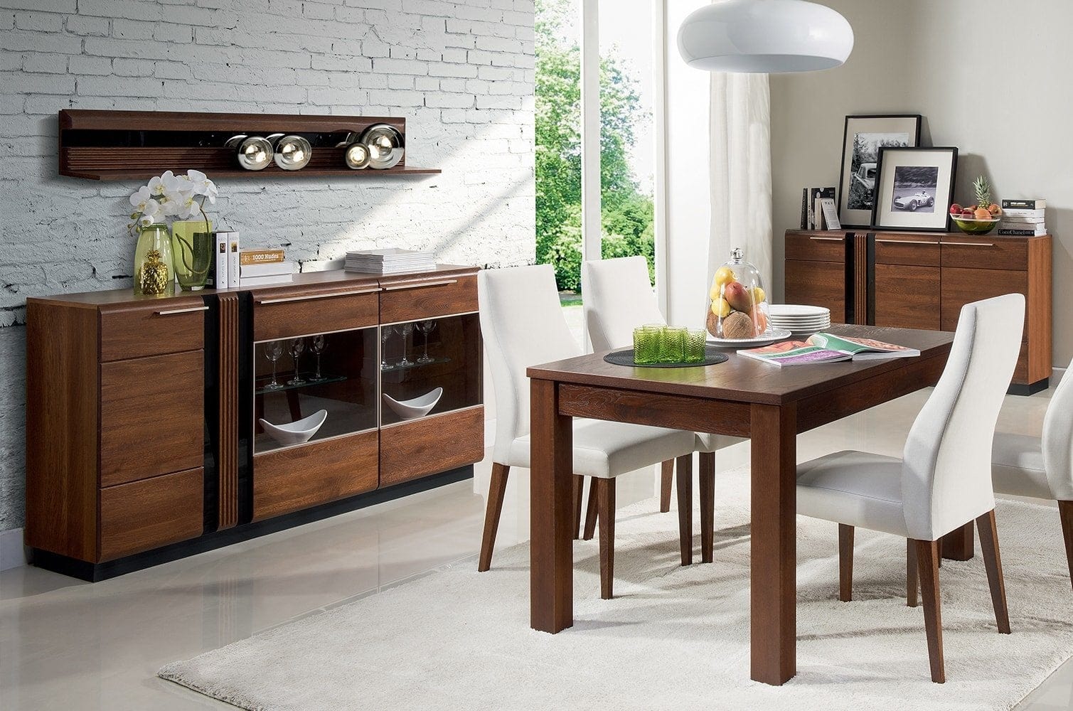 Szynaka Etajera suspendata din pal Porti 35 Stejar Antic, l160xA25xH23 cm