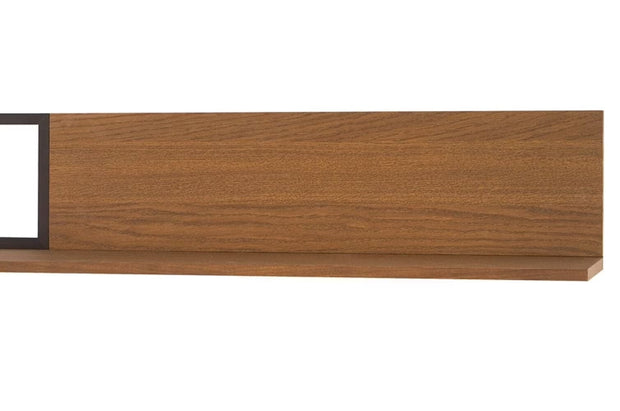 Szynaka Etajera suspendata din pal si furnir, Pratto 35 Stejar Rustic, l180xA26xH25 cm