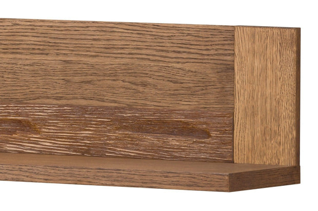 Szynaka Etajera suspendata din pal si furnir Velvet 34 Small Stejar Rustic, l111xA25xH24 cm