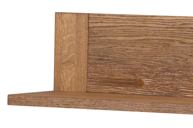 Szynaka Etajera suspendata din pal si furnir Velvet 34 Small Stejar Rustic, l111xA25xH24 cm