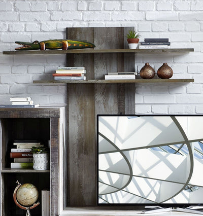 Innostyle Etajera suspendata din pal si MDF Krone Tall Natur, l140xA22xH135 cm