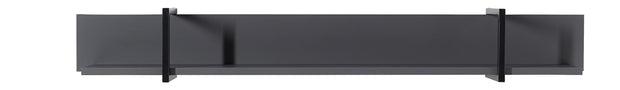 Innostyle Etajera suspendata din pal si MDF Madeline Grafit / Negru, l160xA22xH22 cm