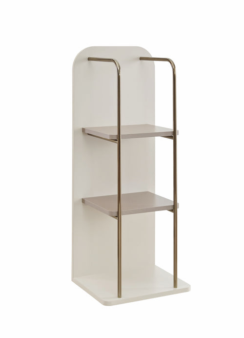 Dogtas Etajera suspendata din pal si metal, Nicole Small Crem / Bronz, l40xA33,8xH100 cm