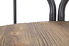 Etajera multifunctionala din lemn de brad si metal Berlin Gri / Natural, l86,5xA42,5xH110 cm (3)