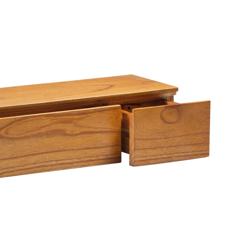 Etajera suspendata din lemn si furnir, cu 3 sertare, Madhu Natural, l100xA20xH14 cm (2)