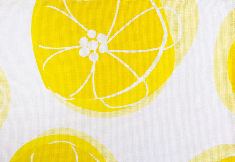 Fata de masa din bumbac Lemony Alb / Galben, 140 x 180 cm (1)