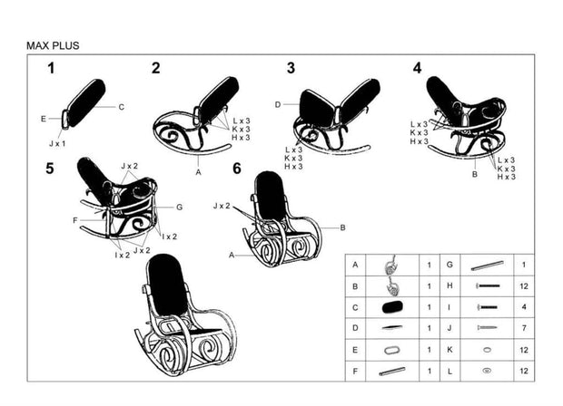 Halmar Fotoliu balansoar din lemn tapitat cu stofa, Mabel Plus Wenge, l52xA90xH95 cm
