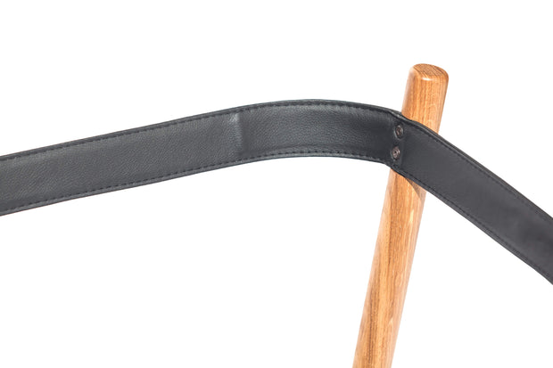 Ton Fotoliu din lemn de stejar, tapitat cu stofa Dowel Green, l45xA52xH85 cm