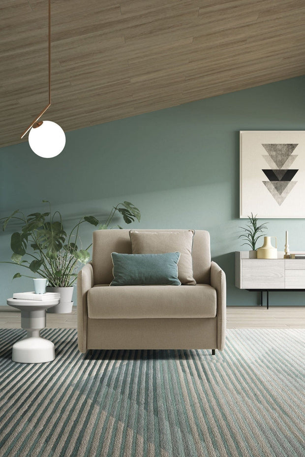 LeComfort Fotoliu extensibil, tapitat cu stofa, Noxar, l107xA97xH88 cm