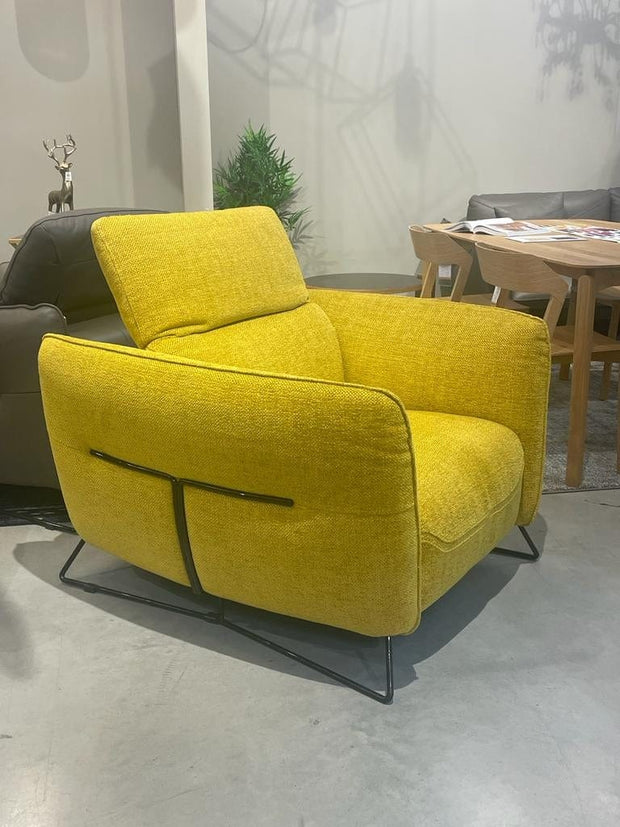 Corium Fotoliu fix Denver Galben, l105xA111xH84 cm