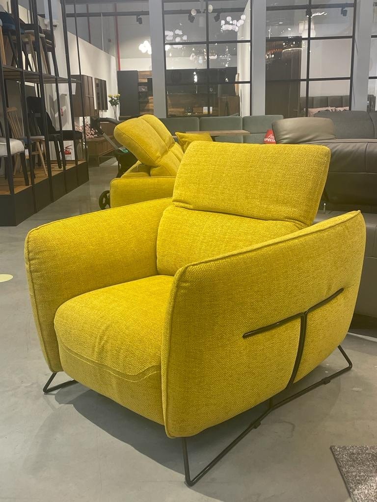 Fotoliu fix Denver Galben, l105xA111xH84 cm (2)