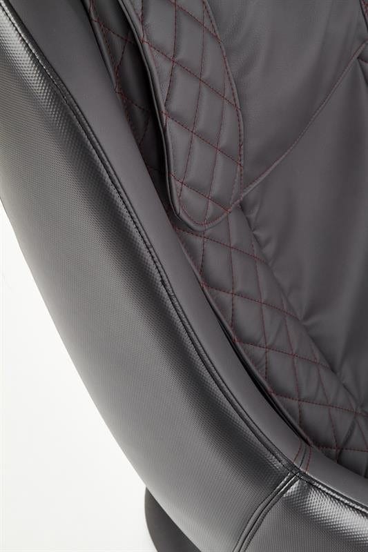 Halmar Fotoliu fix tapitat cu piele ecologica, cu functie masaj Dyre Gri, l69xA70xH94 cm