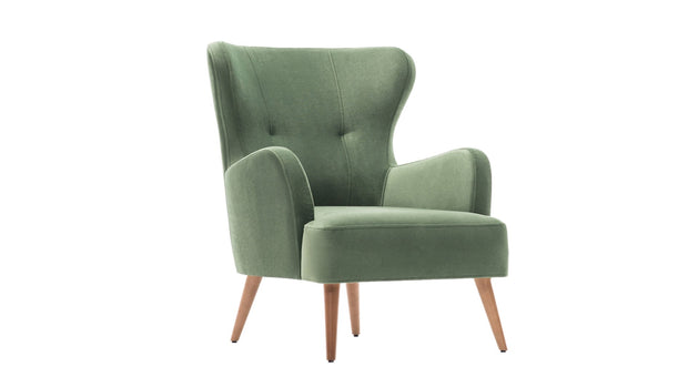 Asir Fotoliu fix tapitat cu stofa, Karina Verde Deschis, l73xA80xH87 cm