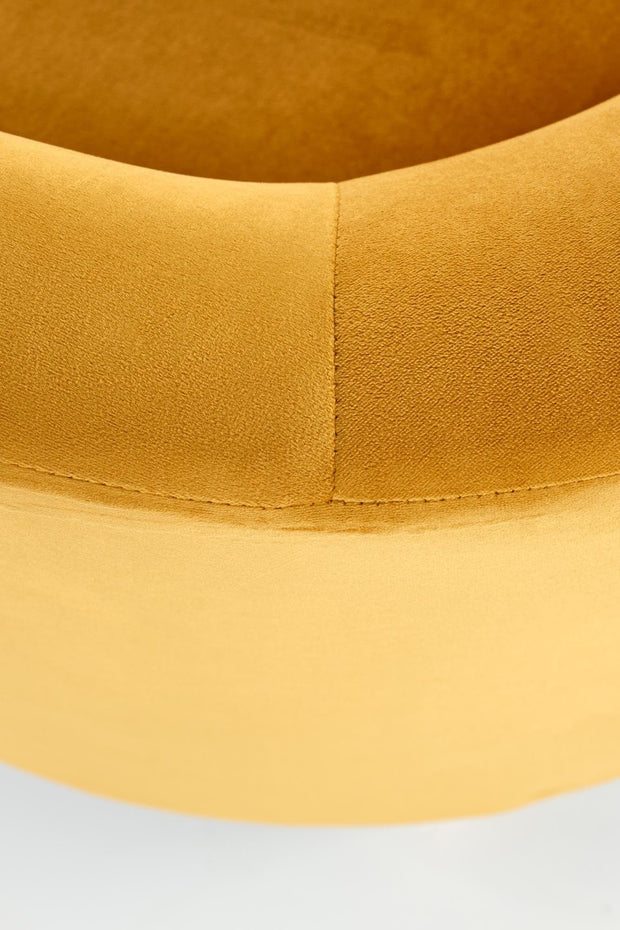 Fotoliu fix tapitat cu stofa si picioare din lemn, Cliffton II Velvet Mustariu / Natural, l66xA58xH64 cm (8)