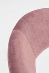 Fotoliu fix tapitat cu stofa si picioare metalice, Vanity Velvet Roz / Auriu, l58xA69xH81 cm (4)