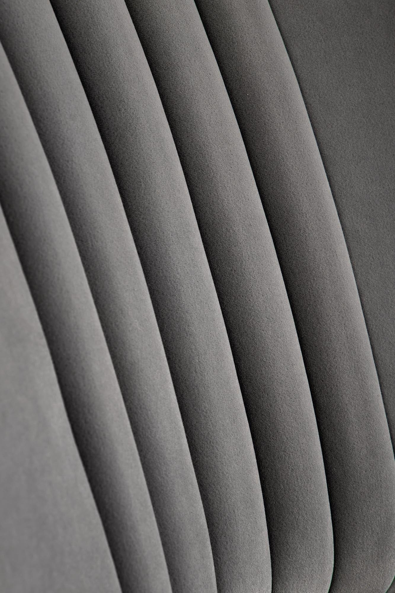 Halmar Fotoliu fix tapitat cu stofa si picioare metalice, Veras Velvet Gri / Negru, l73xA70xH94 cm