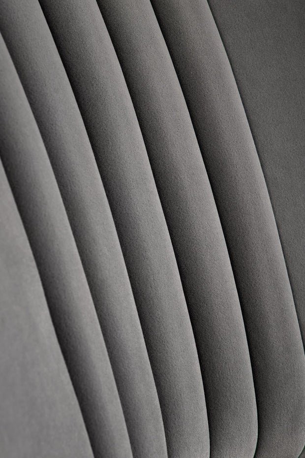 Halmar Fotoliu fix tapitat cu stofa si picioare metalice, Veras Velvet Gri / Negru, l73xA70xH94 cm