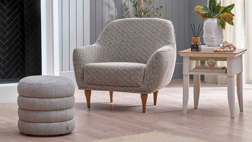 Dogtas Fotoliu fix tapitat cu stofa, Toscana Multicolor, l89xA92xH83 cm