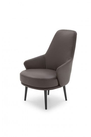 LeComfort Fotoliu fix tapitat si picioare din lemn Amisia, l72xA83xH102 cm