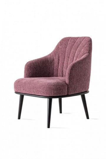 LeComfort Fotoliu fix tapitat si picioare din lemn Aronia, l70xA78xH86 cm